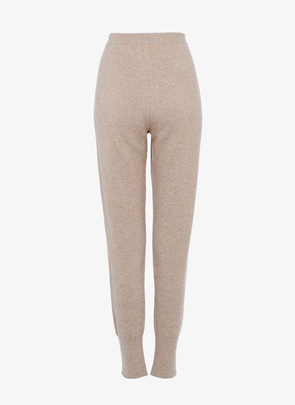 Cashmere trousers - Mottled beige
