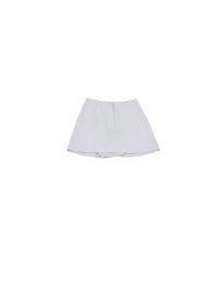 Jupe-short unie - Blanc