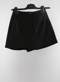Plain skort - Intense Black