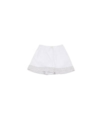 Eyelet skort - White