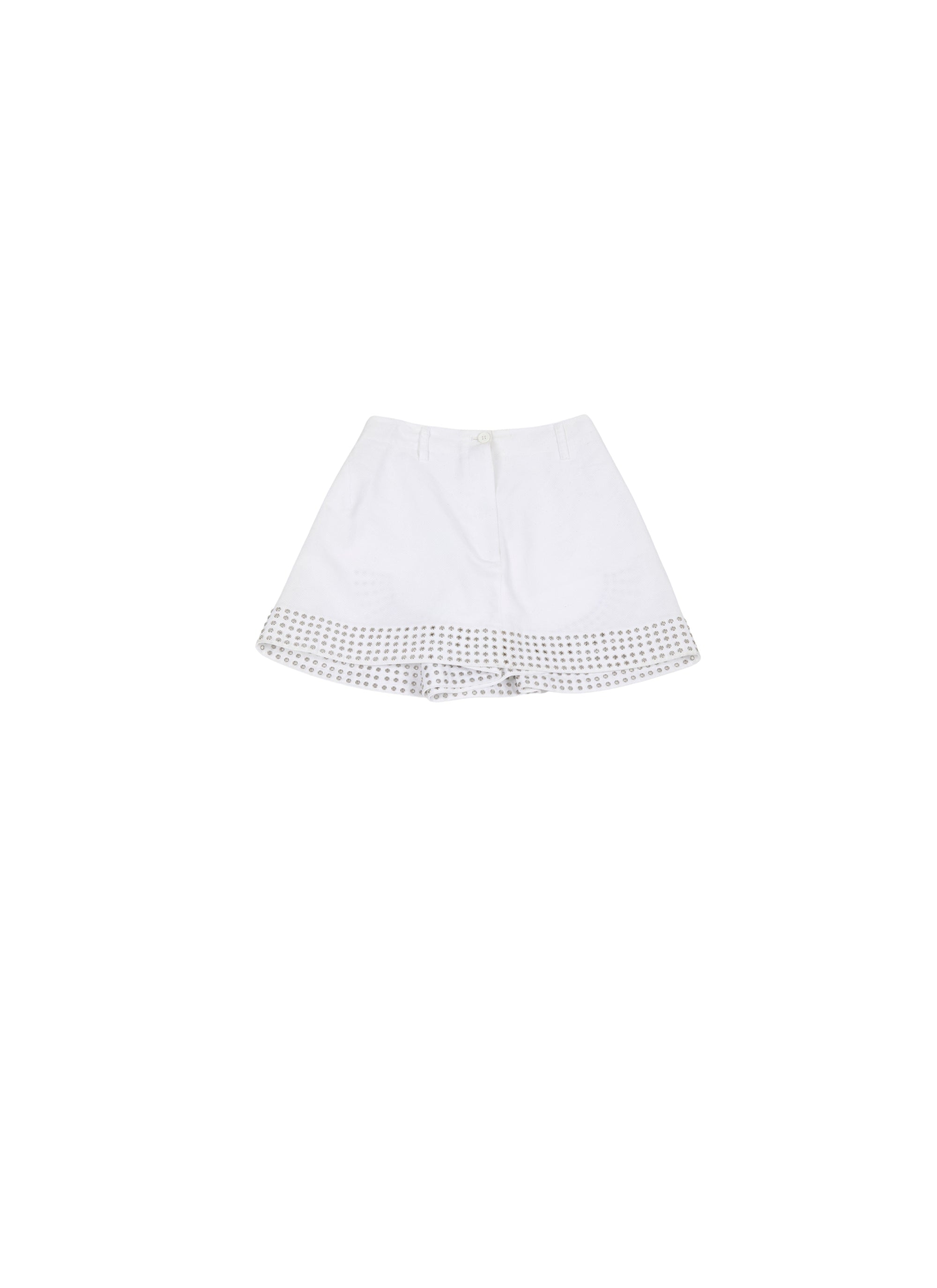 Eyelet skort - White