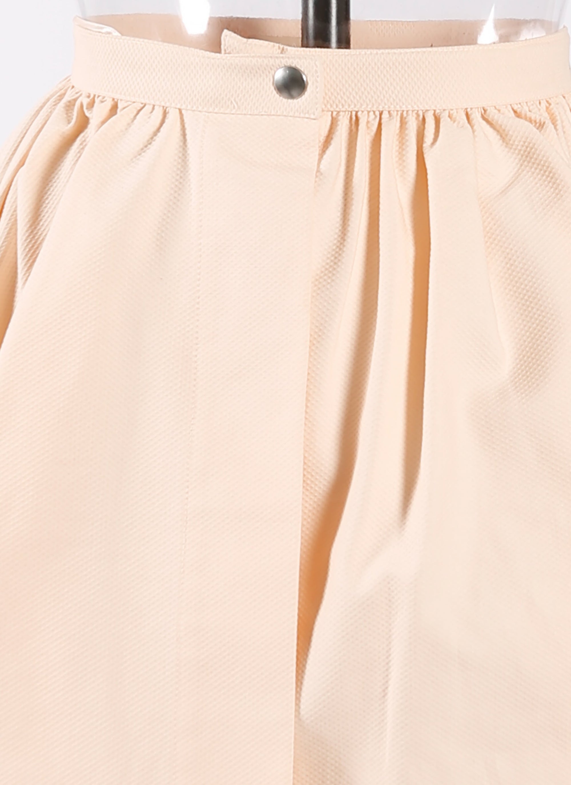 Mini-jupe avec taille froncée - Nude