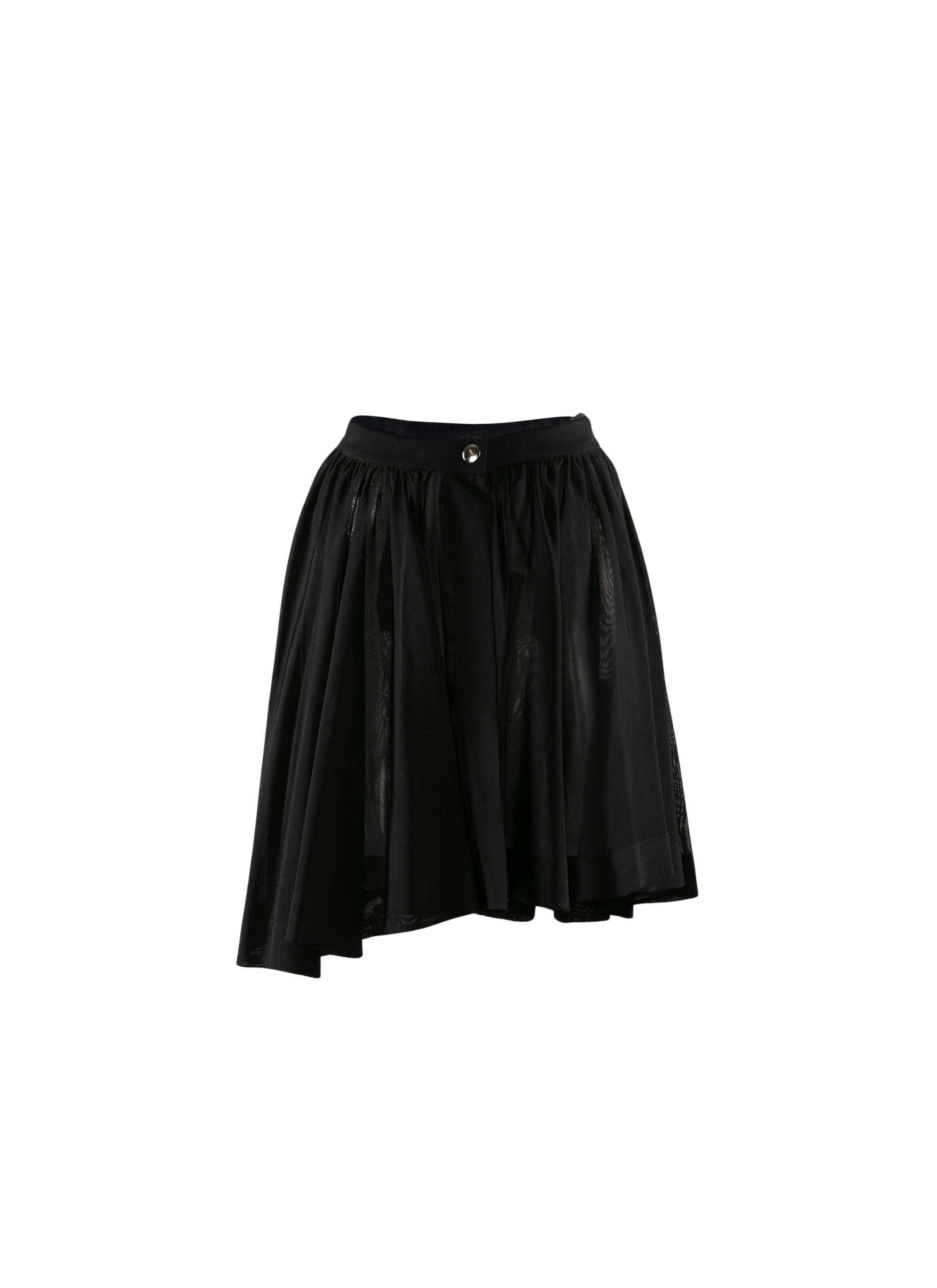 Jupe asymétrique courte - Noir