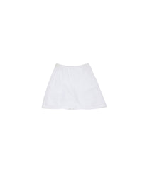 Jupe-short trapèze - Blanc
