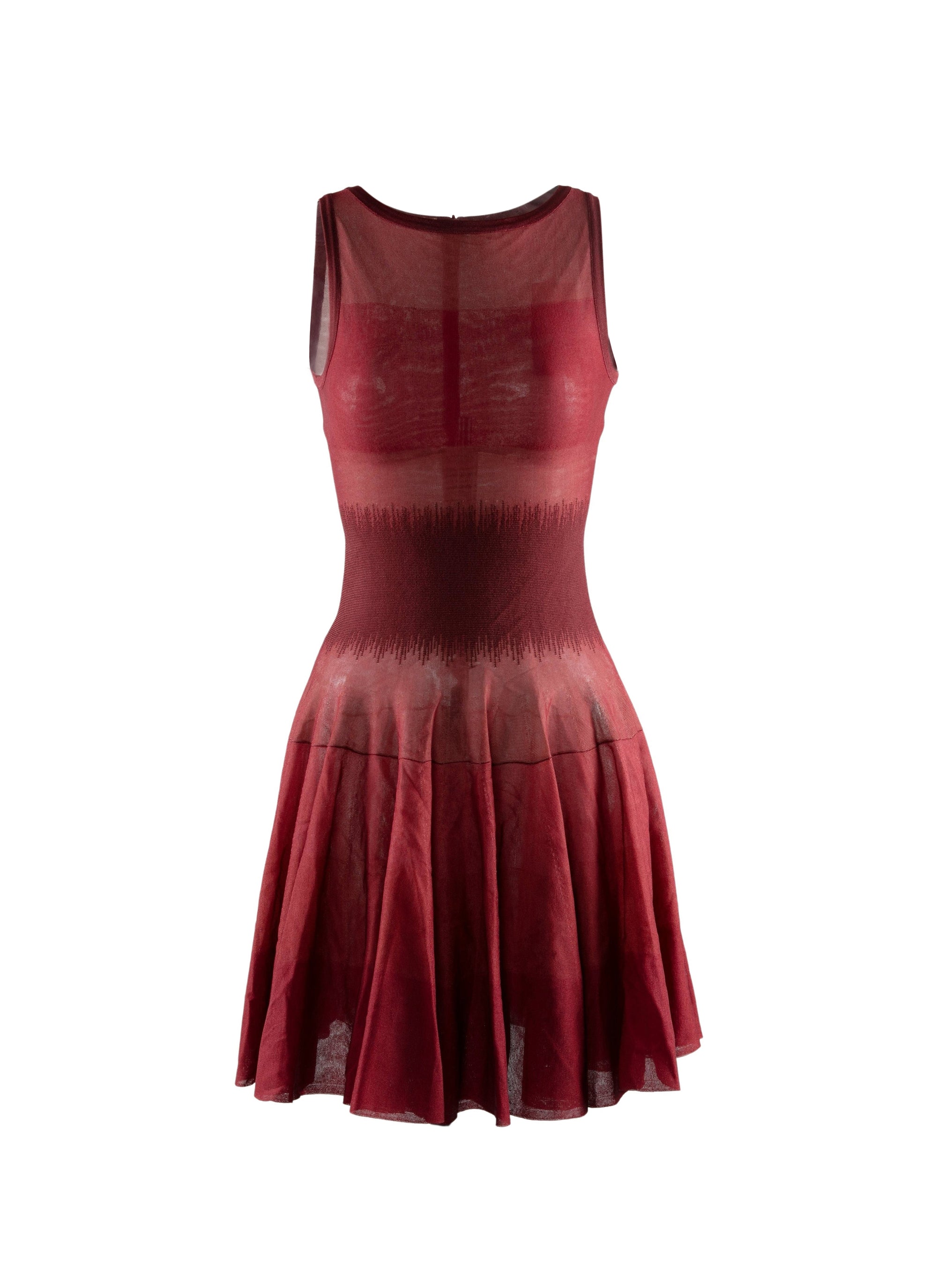 Fitted dress and flared tulle skirt - Bordeaux
