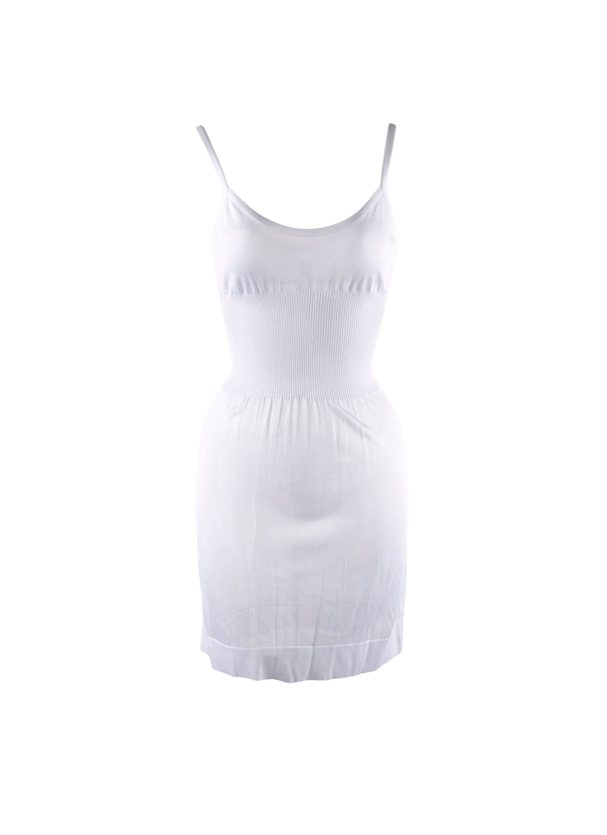 Short skin dress - White