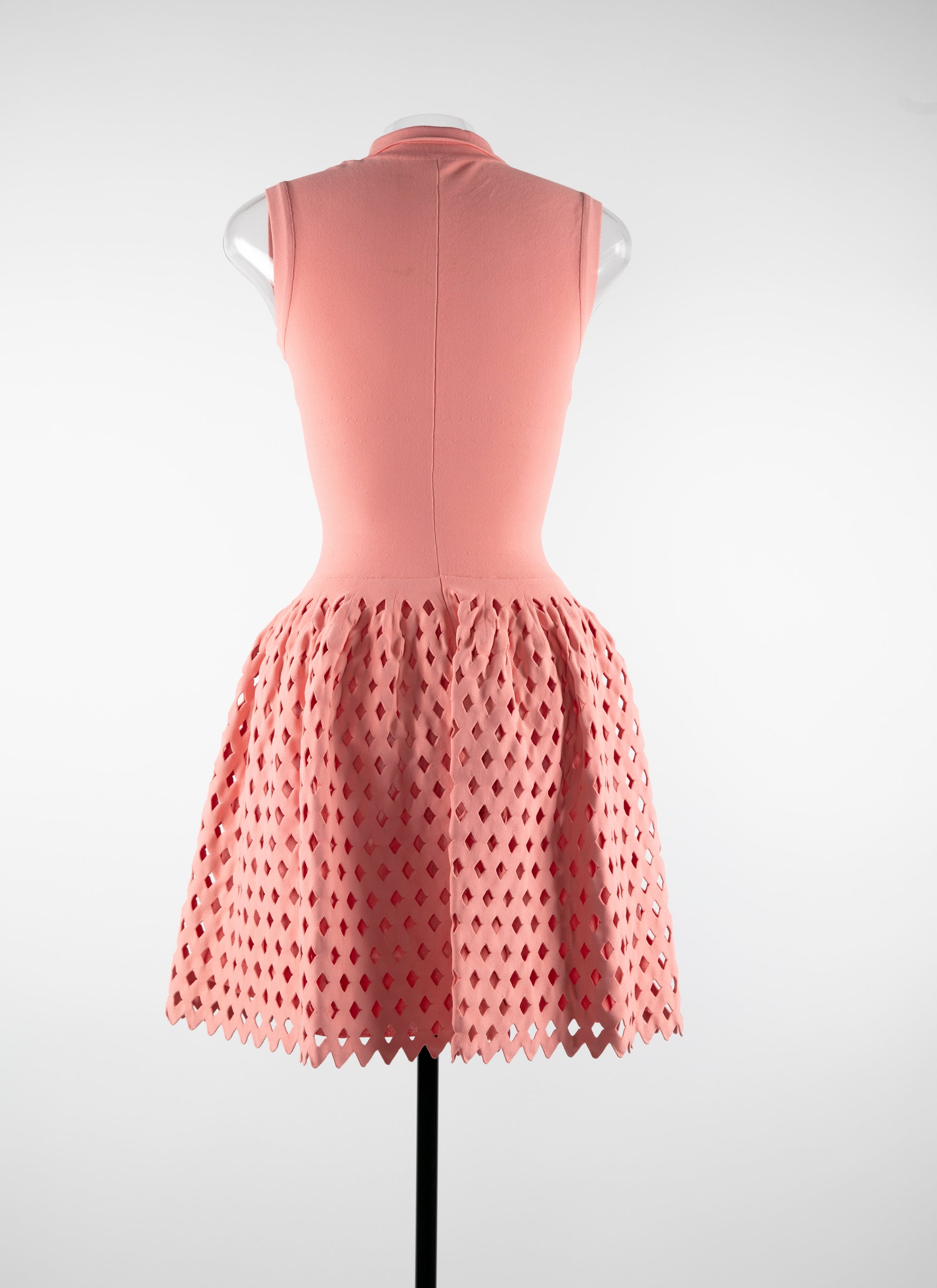 Polo dress and perforated skirt - Blush