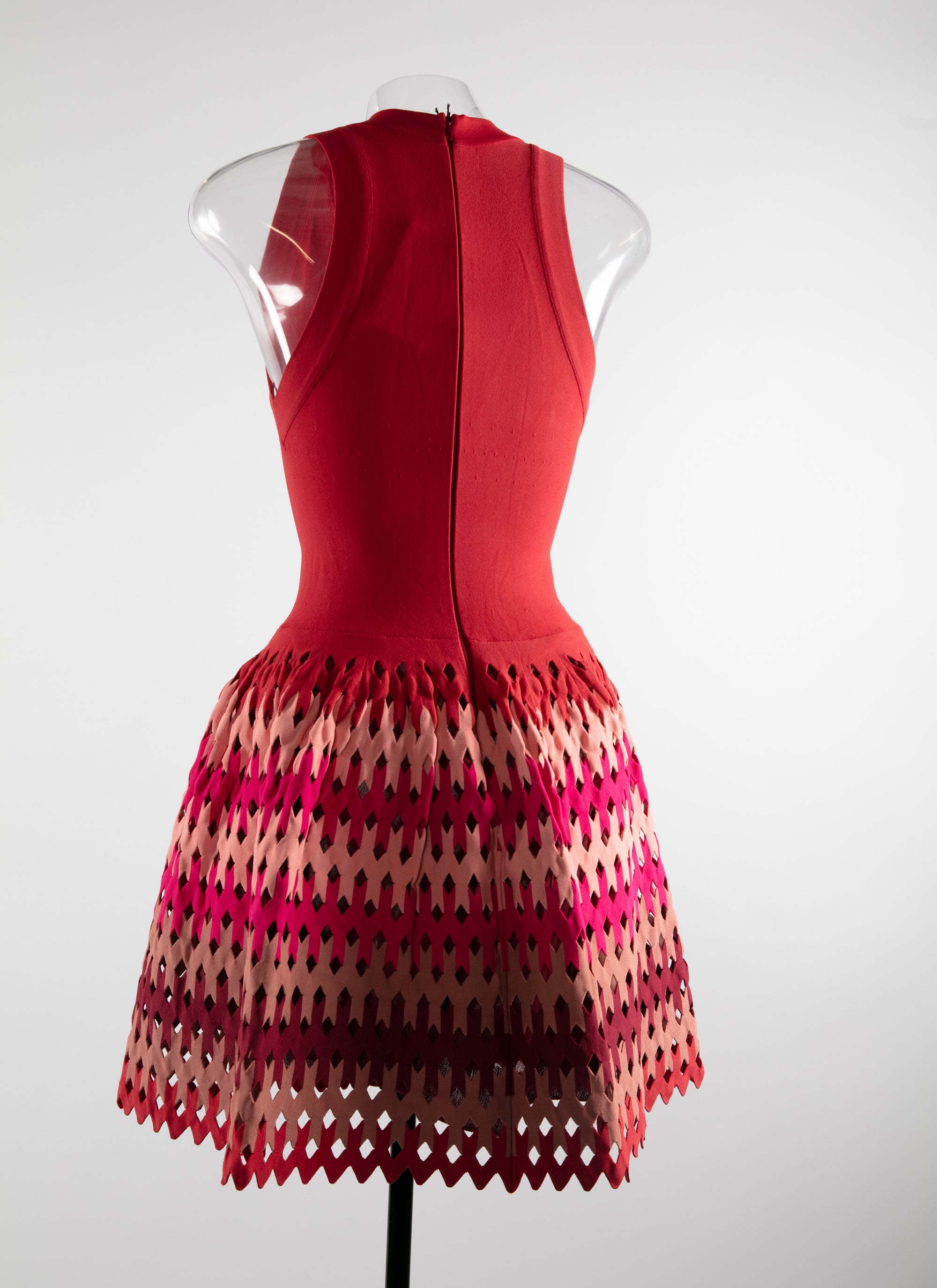 Dress with full layered skirt - Scarlet