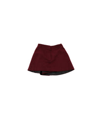 Jupe-short unie - Cerise