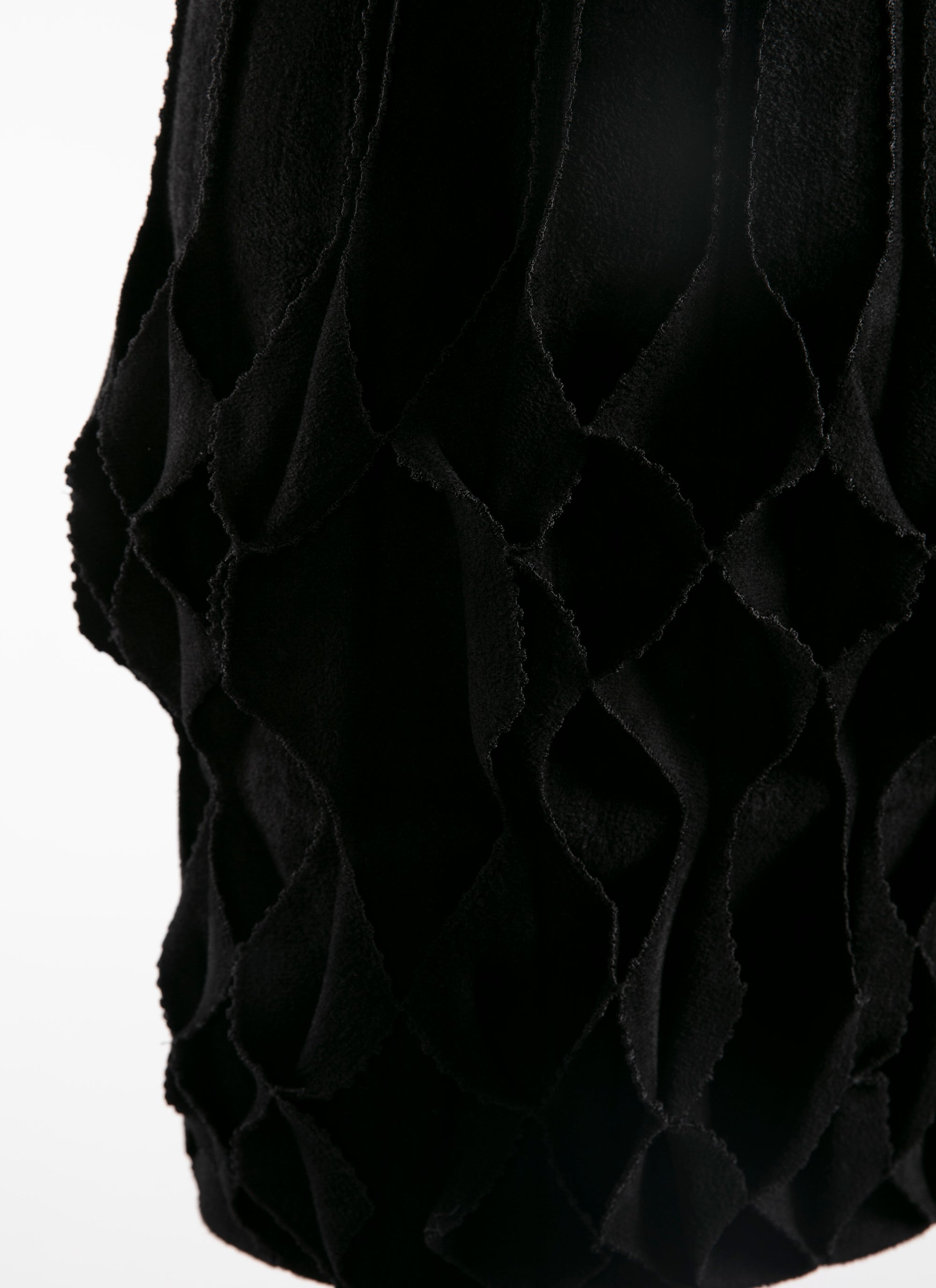 Jupe courte en relief géométrique - Noir