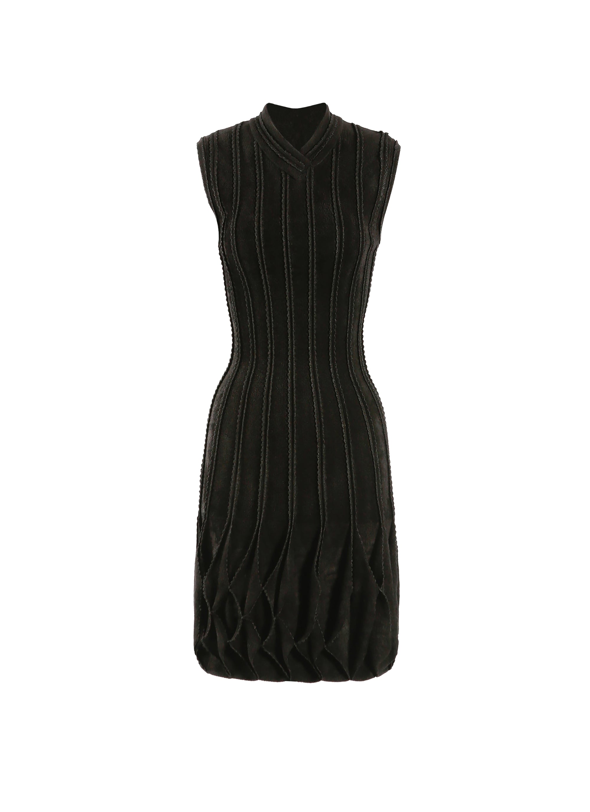 Robe droite sans manches Lampion - Noir