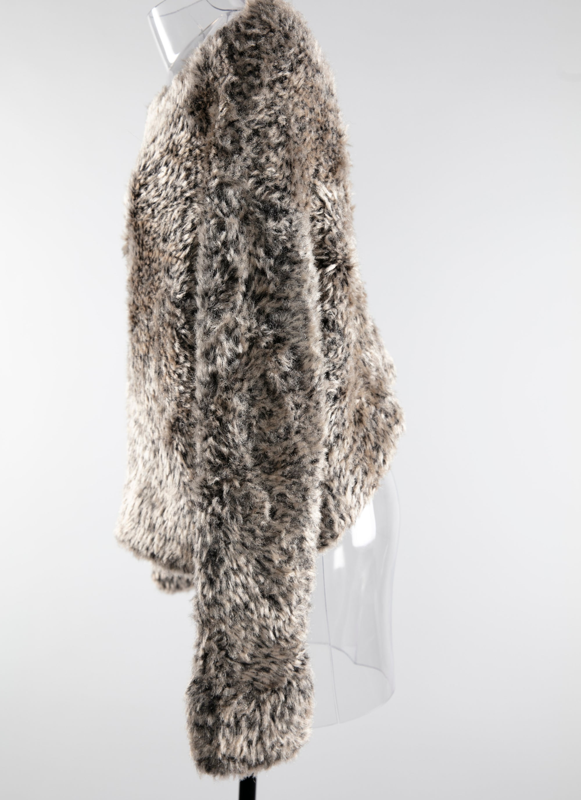 Pull douillet à texture peluche - Nude & Blanc