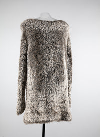 Pull oversize à effet mohair - Nude & Blanc
