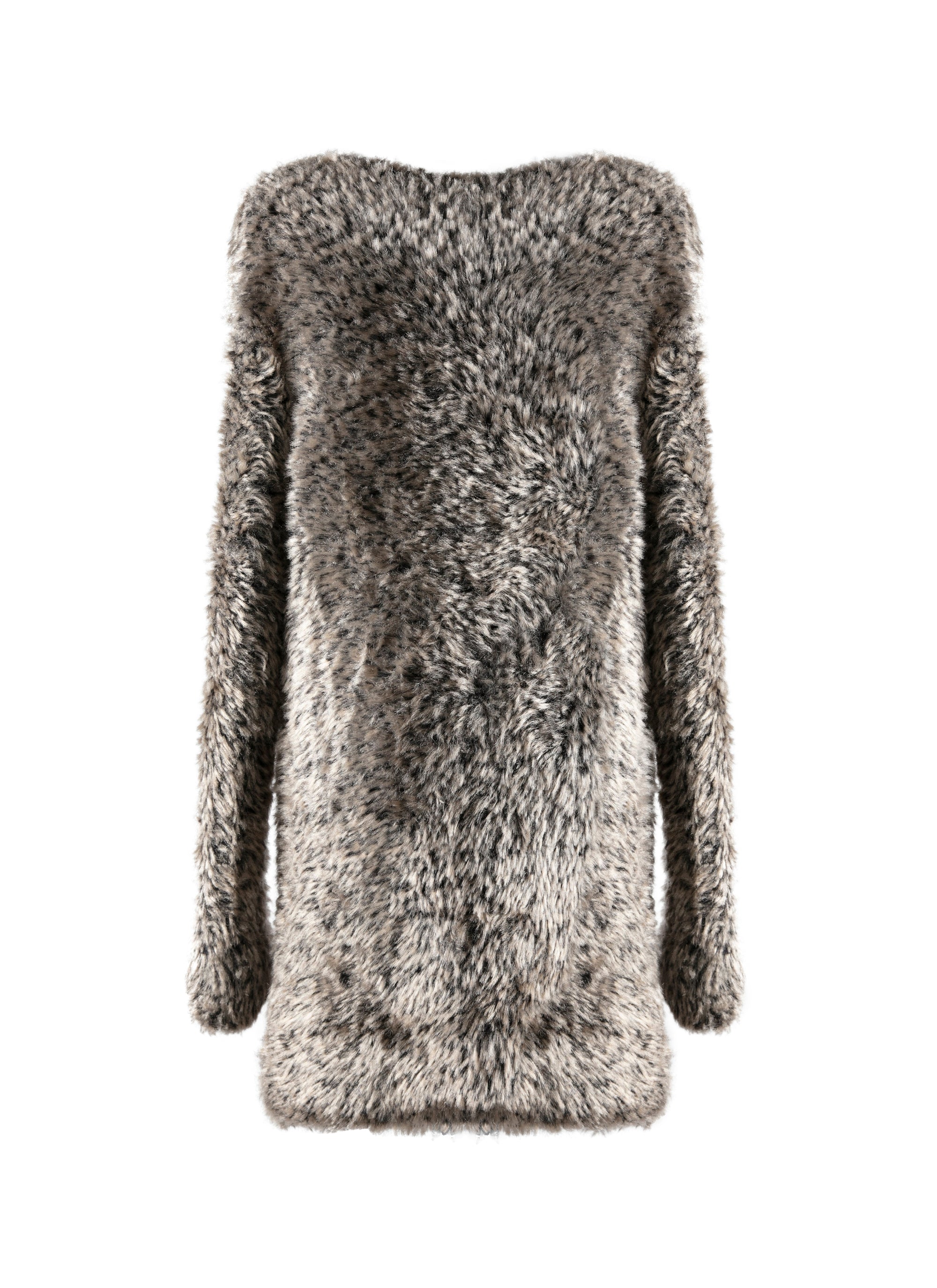 Oversized wool jumper - Nude & White