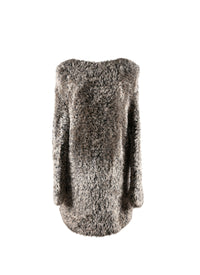 Pull oversize à effet mohair - Nude & Blanc