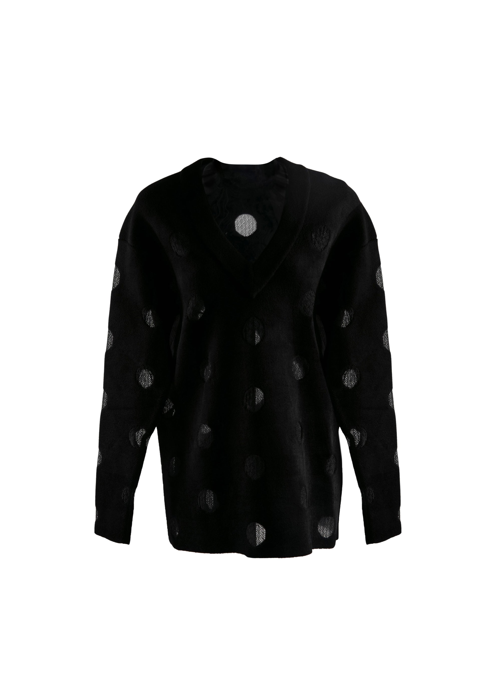 Pull avec motifs géométriques - Noir