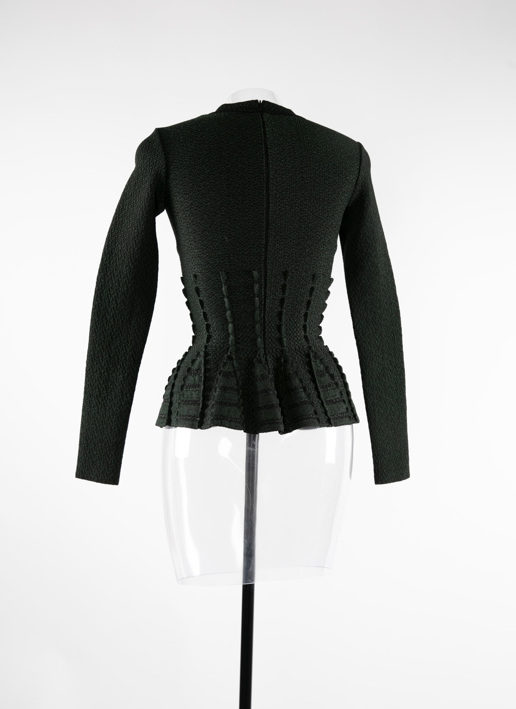 Long-sleeved slim-fit jumper - Forest