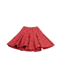 Jupe évasée courte - Sorbet