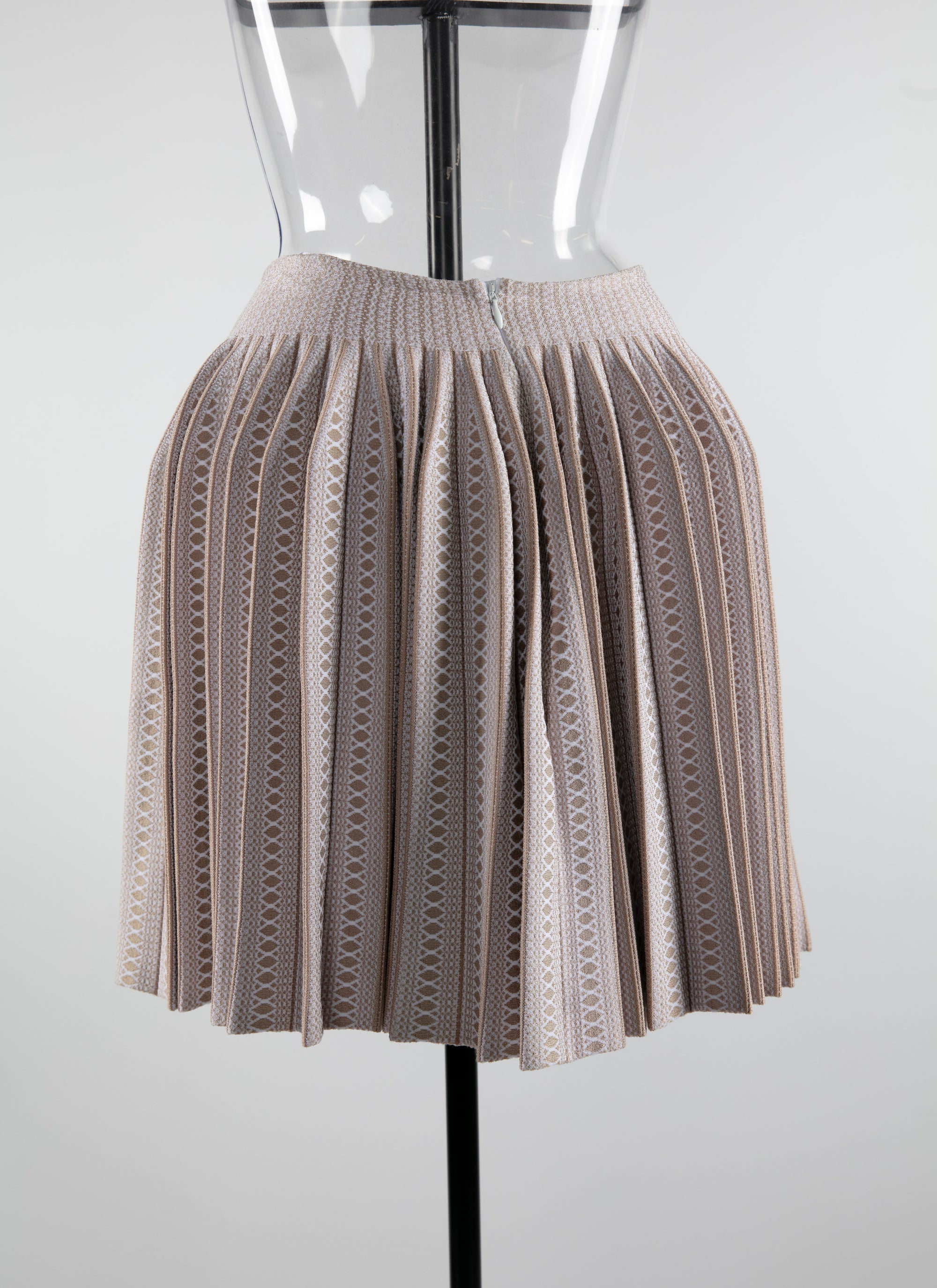 Pleated skirt - Crystal Beige