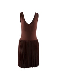 Robe courte plissée zippée au dos - Prune & Rouge
