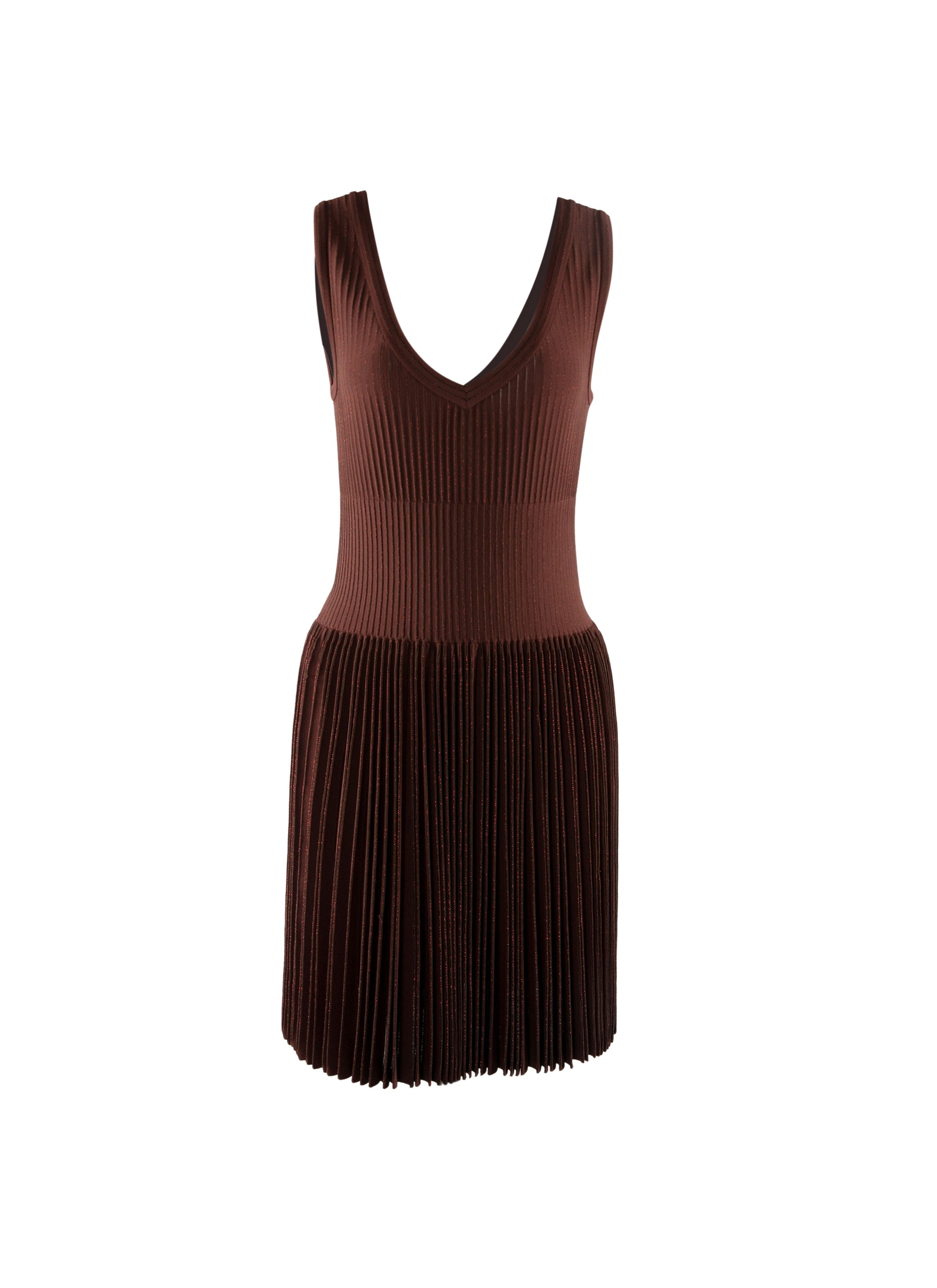 Robe courte plissée zippée au dos - Prune & Rouge