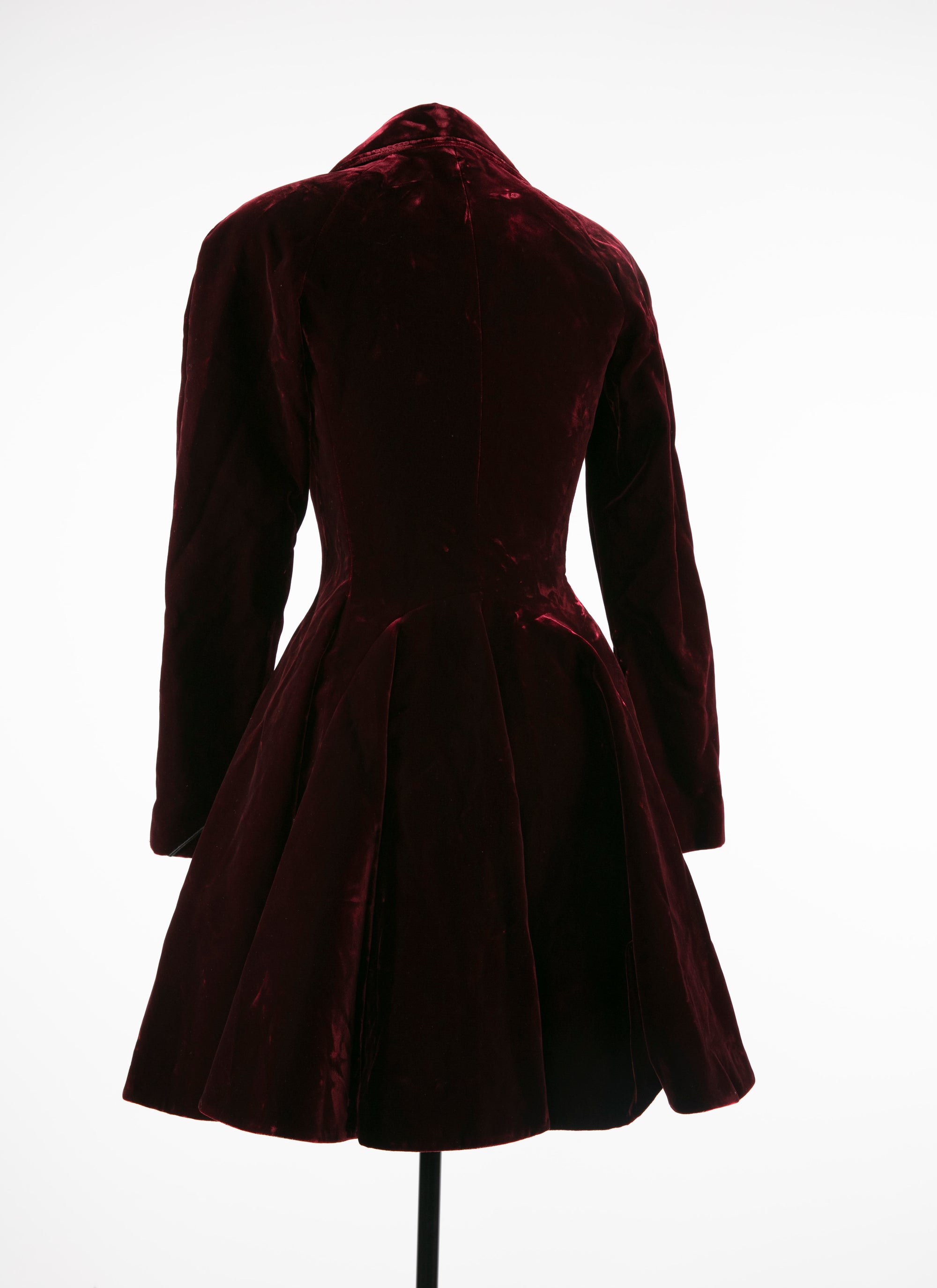 Long-sleeved coat - Red & Nude