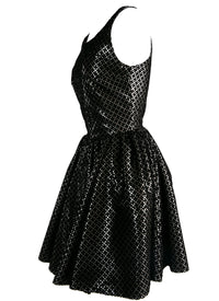 Sleeveless petal dress - Black