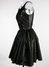 Robe pétale sans manches - Noir