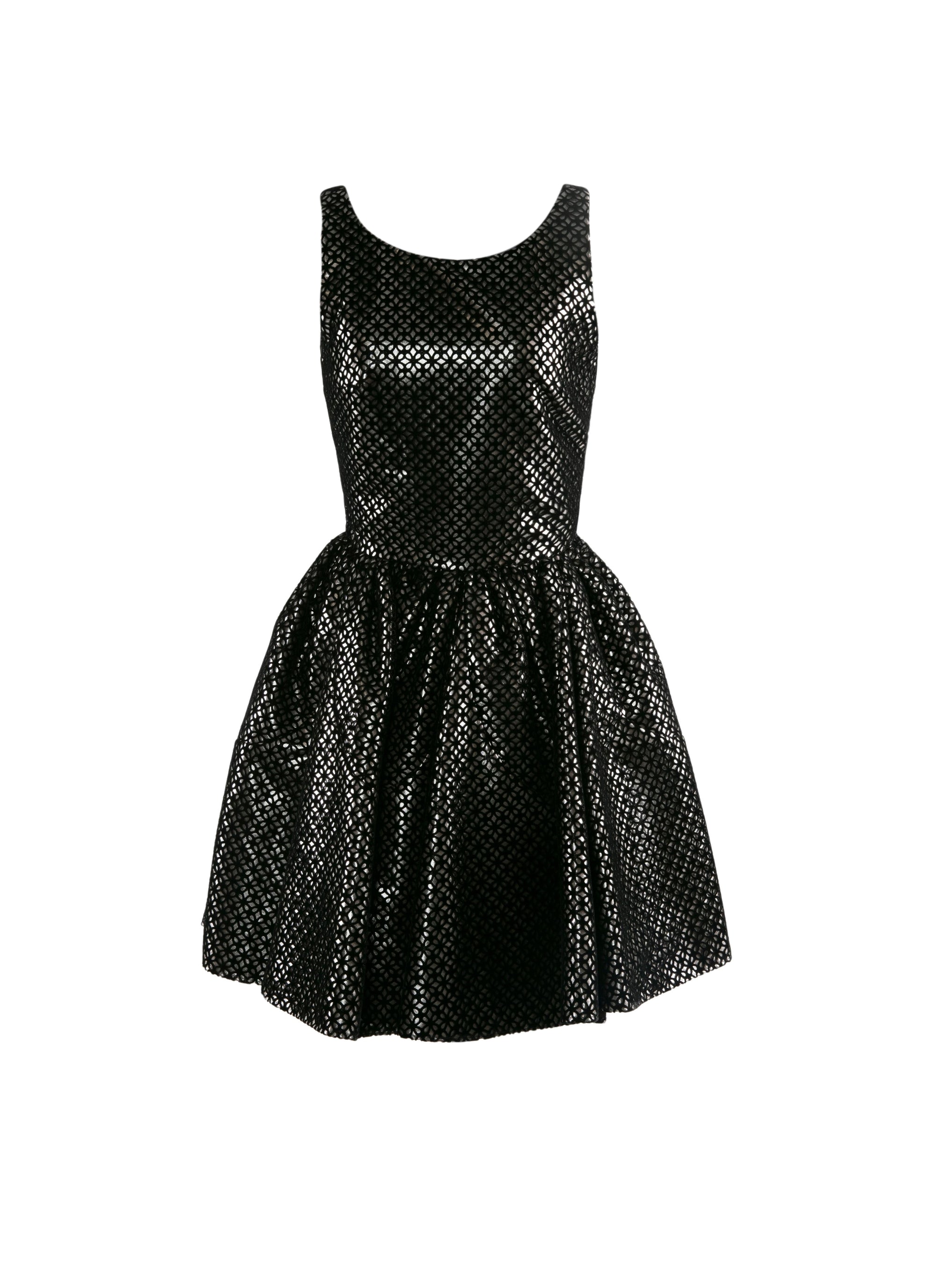 Robe pétale sans manches - Noir