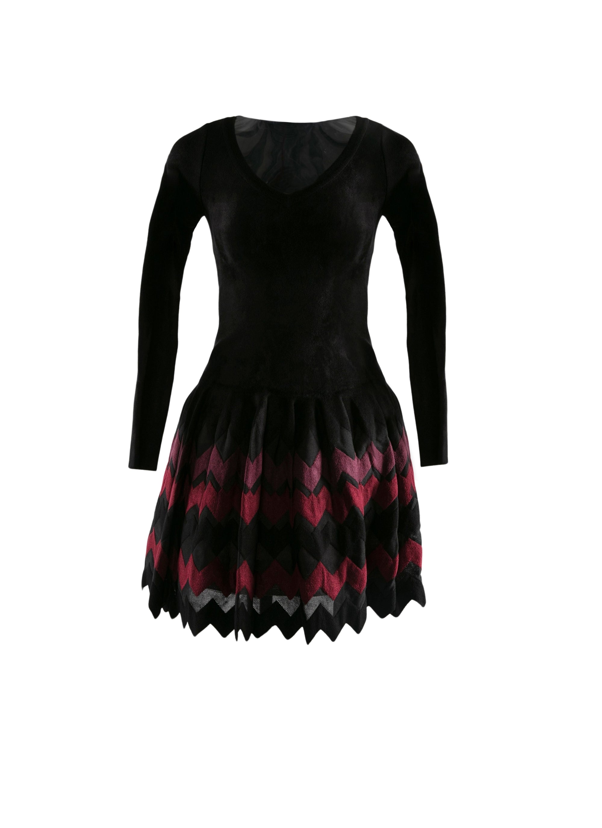 Robe avec jupe dégradée et ample - Noir & Ruthenium