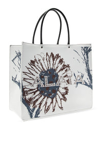 Shopping bag Garance 36 - White & Brown