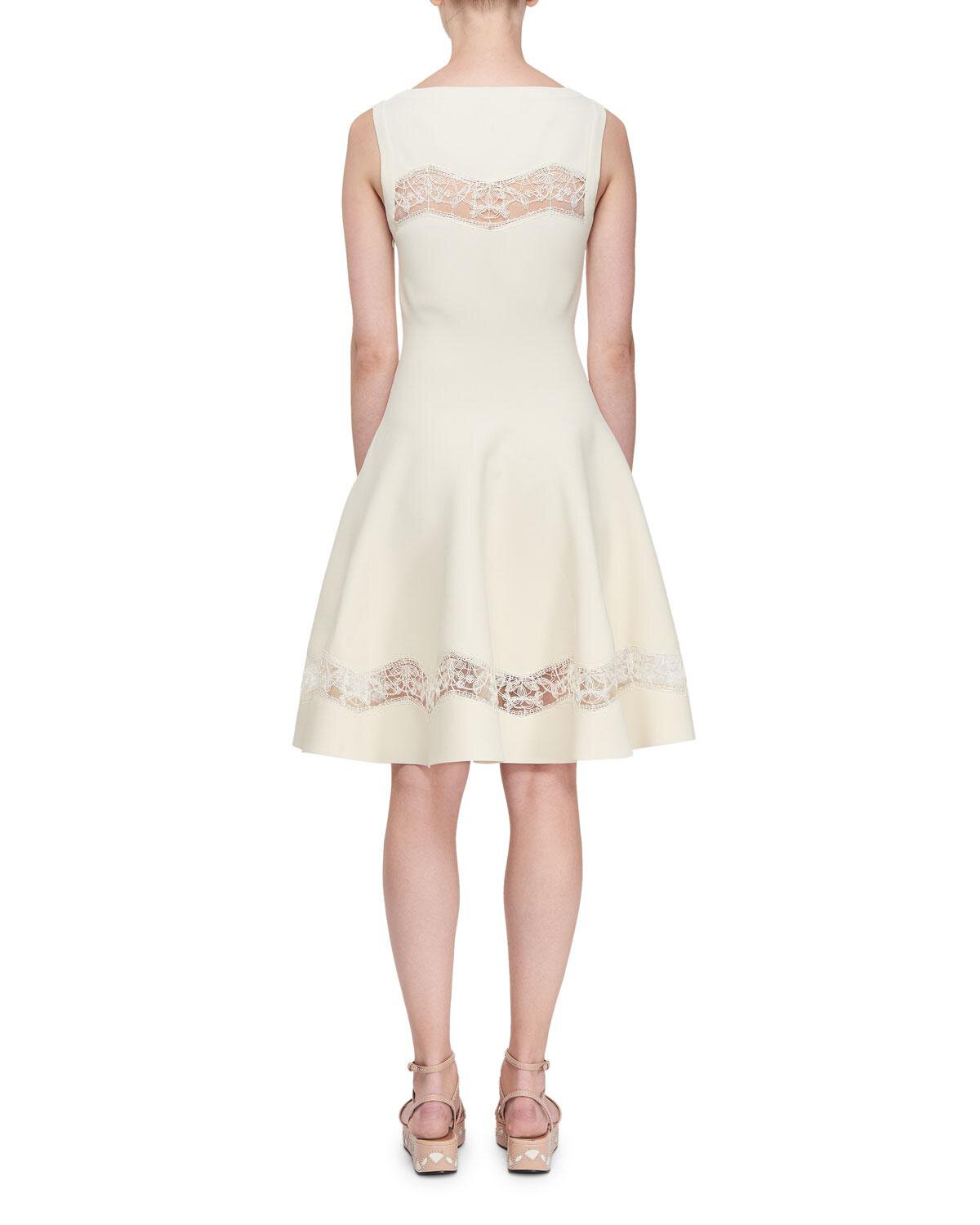 Robe sans manches en dentelle - Chamois