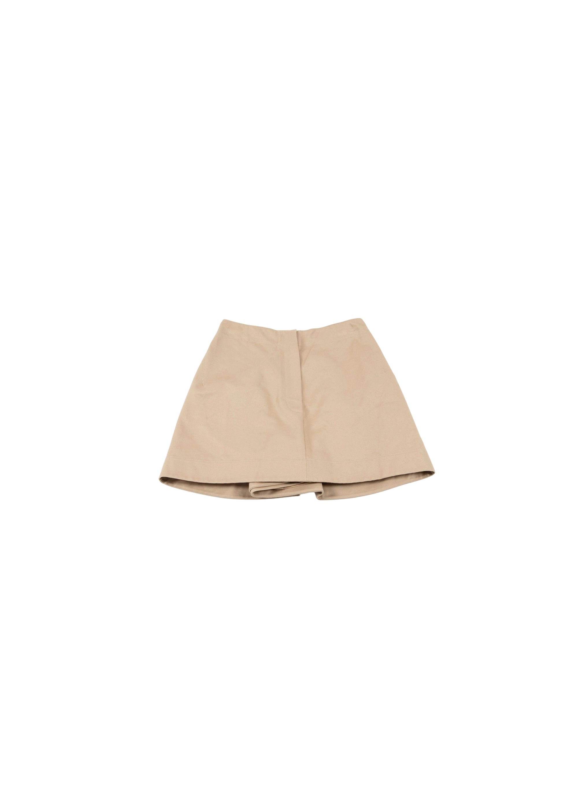 Jupe-short unie - Beige