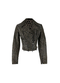 Perfecto Asteroide en cuir - Noir & Vert