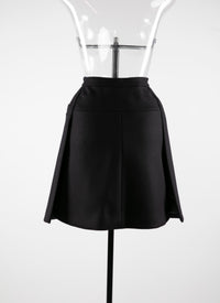 Cashmere skirt - Black intense