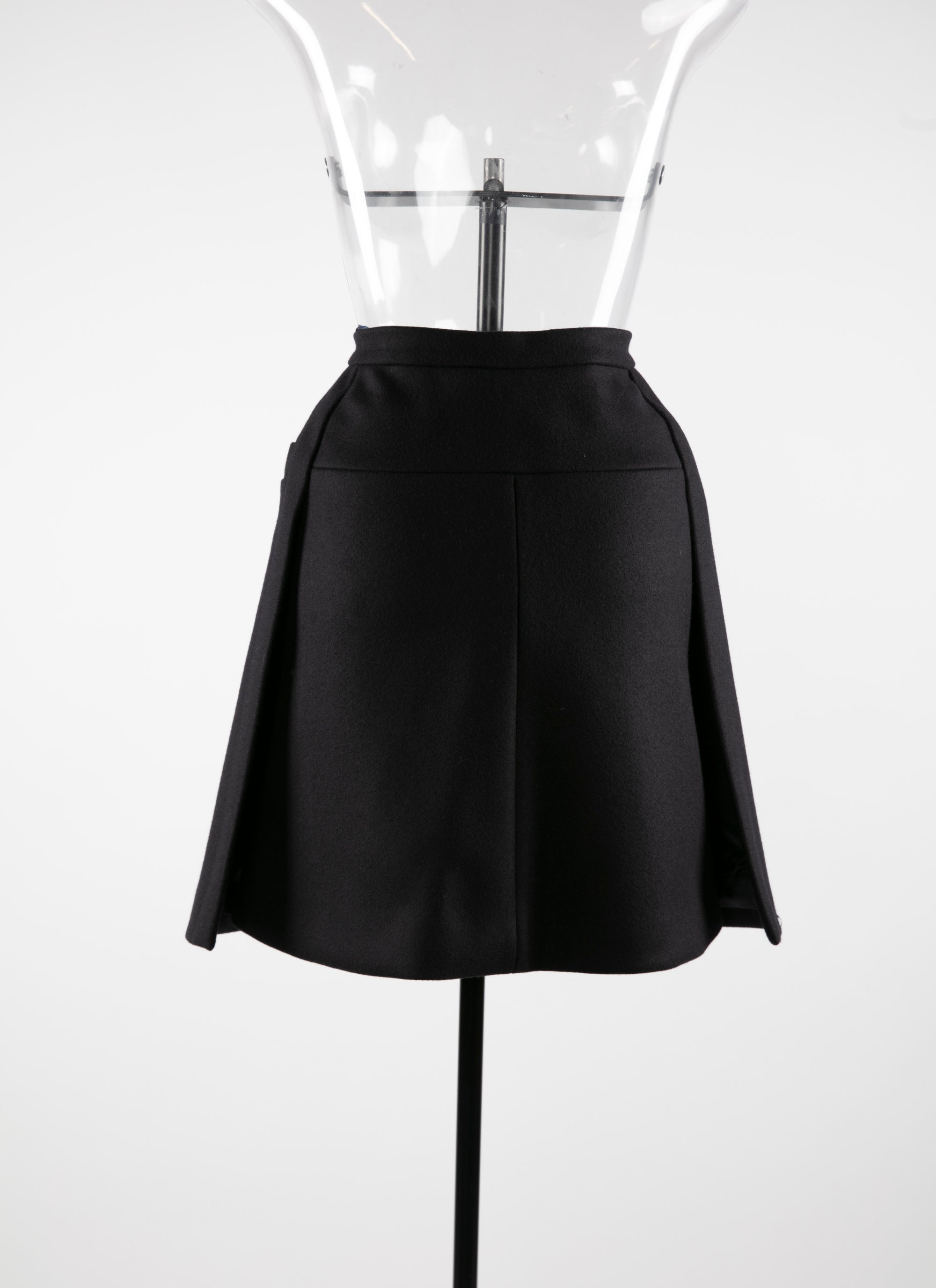Cashmere skirt - Black intense