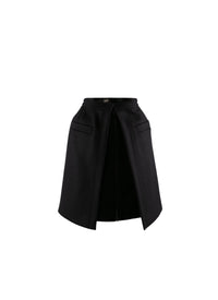 Cashmere skirt - Black intense