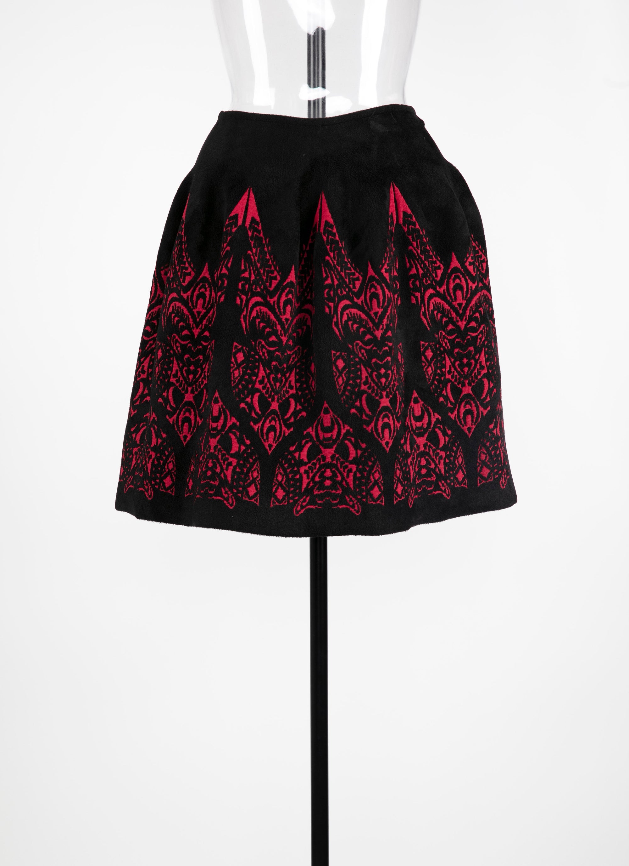 Tatoo skirt - Black & Ruby