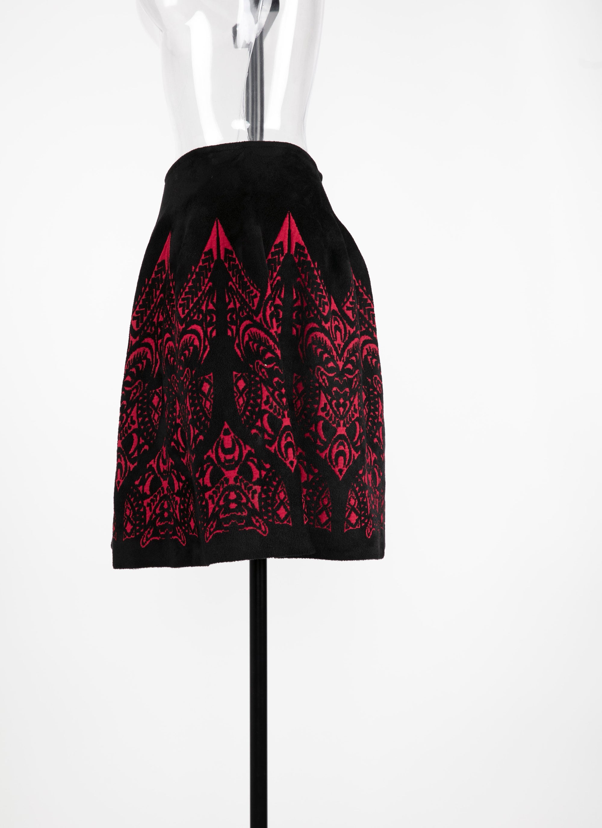 Tatoo skirt - Black & Ruby
