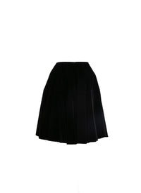 Jupe courte en velours - Noir