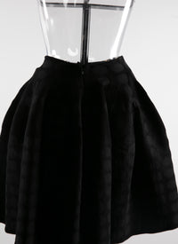 Jupe crinoline à motifs géométriques - Noir & Noir