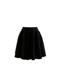 Jupe crinoline à motifs géométriques - Noir & Noir