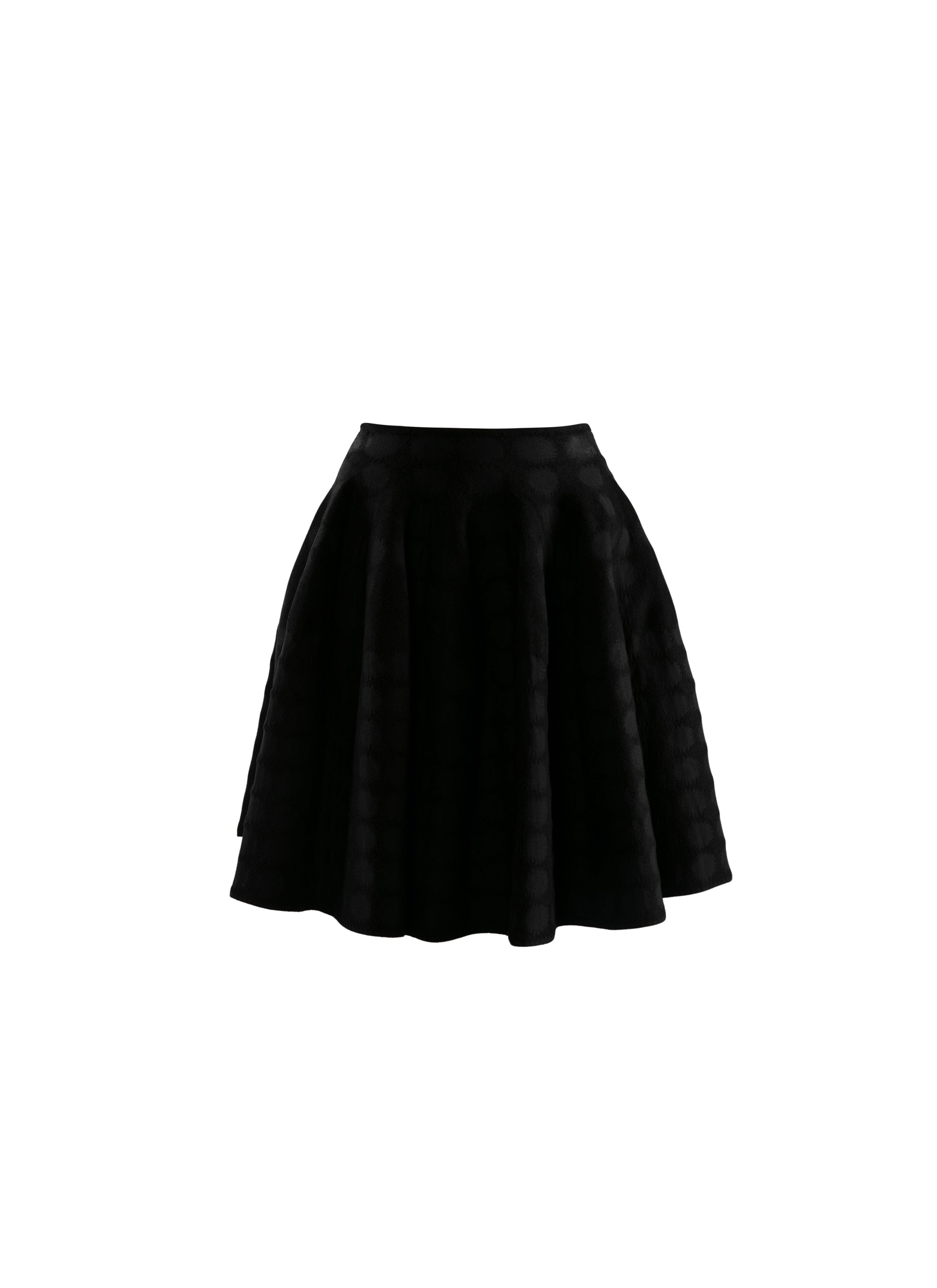 Jupe crinoline à motifs géométriques - Noir & Noir