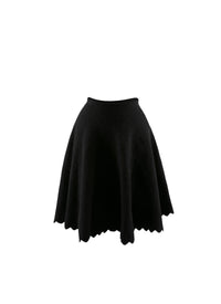 Short textured skirt - Black intense
