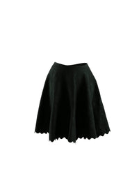 Short textured skirt - English Green
