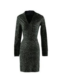 Robe courte imprimée - Vert & Blanc