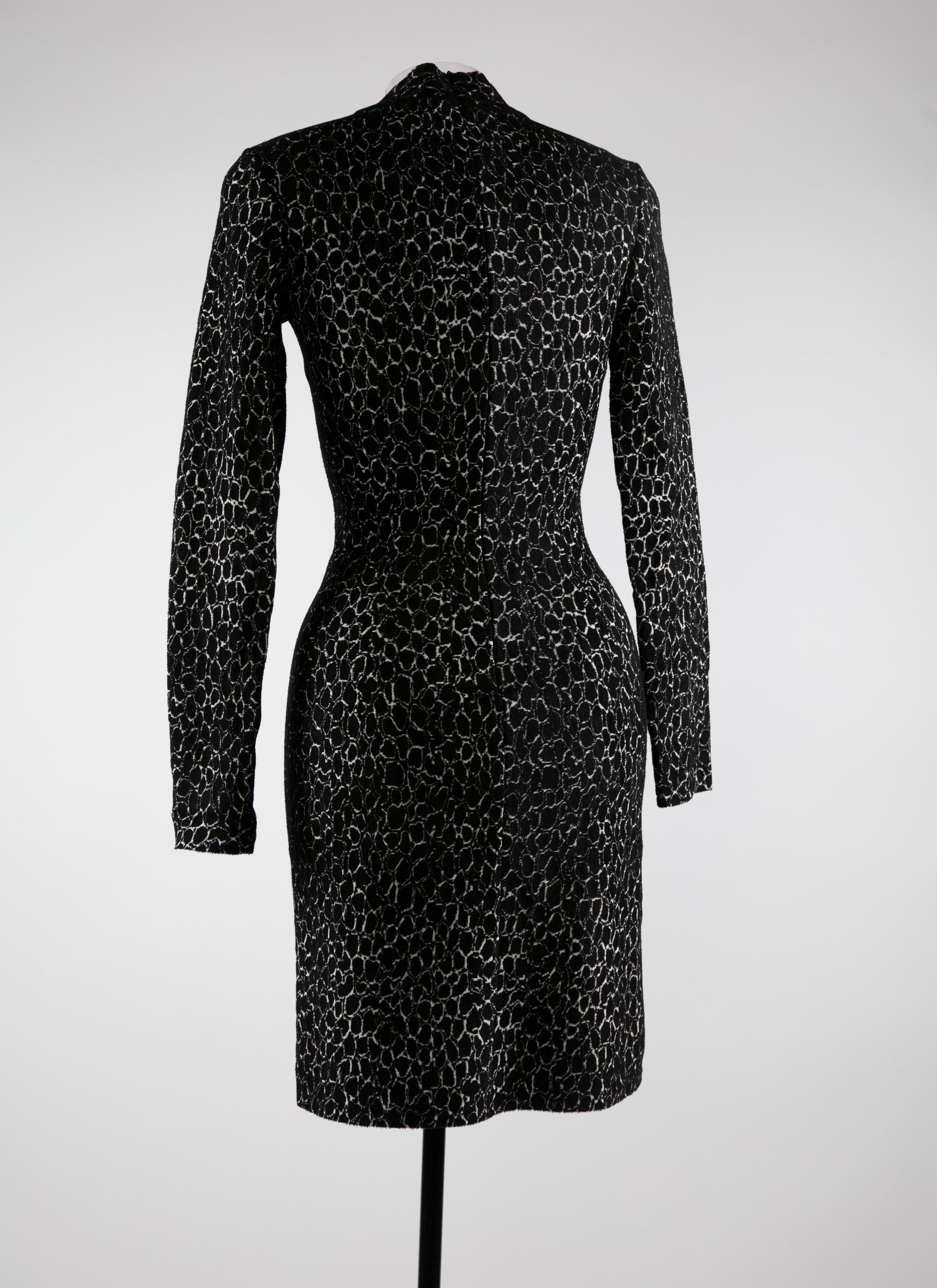 Robe courte imprimée - Noir & Blanc Casse
