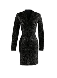 Robe courte imprimée - Noir & Blanc Casse