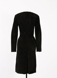 Tatoo knitted long sleeve dress - Black & Black