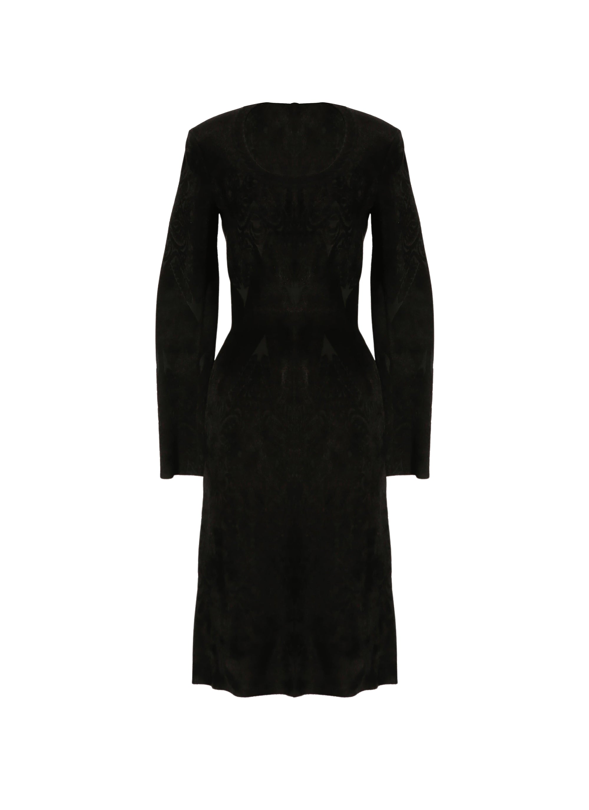 Tatoo knitted long sleeve dress - Black & Black